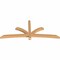 Ekena Millwork Davenport Timber Gable Bracket, Western Red Cedar, 84"W x 35"H x 3 1/2"D x 3 1/2"F, 10/12 Pitch GBW084X35X0404DAV00SWR - alternate 5